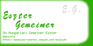 eszter gemeiner business card